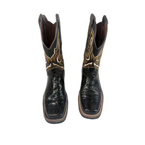 Cheyenne Crocodile Western cowboy boots Black size 10